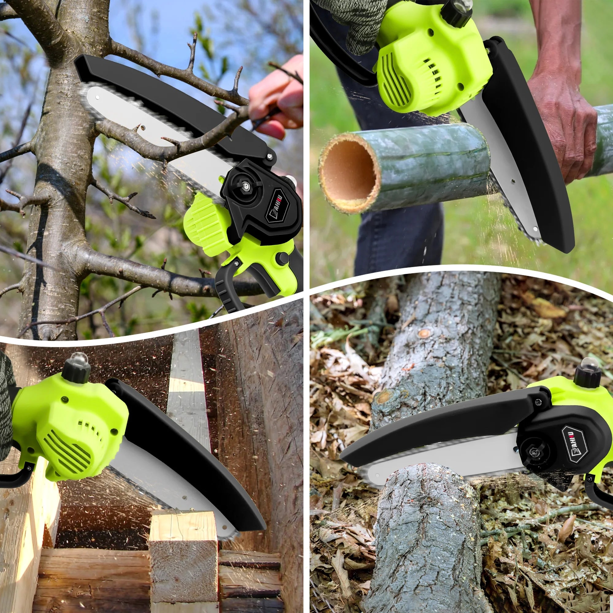 6 Inch Mini Chainsaw Set with Oiler System & 21V Battery, Cordless Electric Chainsaw,New