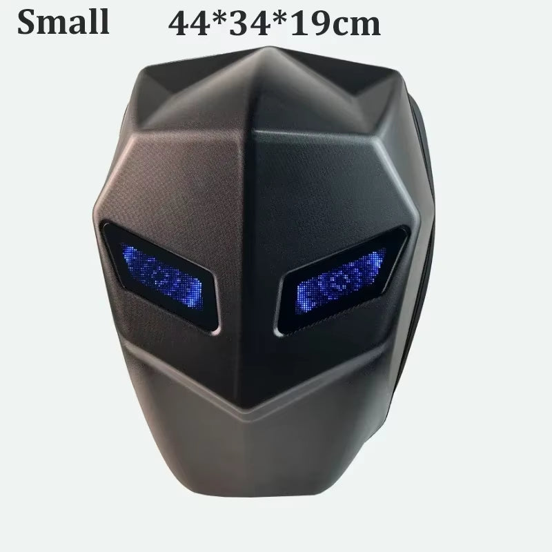 Men'S Large Capacityled Hard Shell Backpack Motorcycle Riding Helmet Women'S Business Travel Waterproof Laptop Luminous Backpack