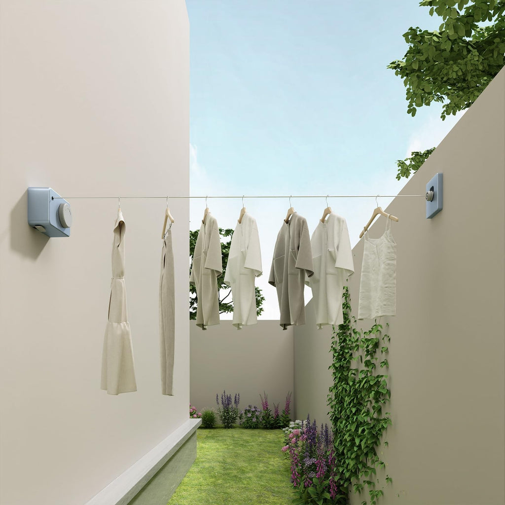 Retractable Clothesline for RV Laundry Room & Outdoor Yard - Heavy Duty Anti-Sag