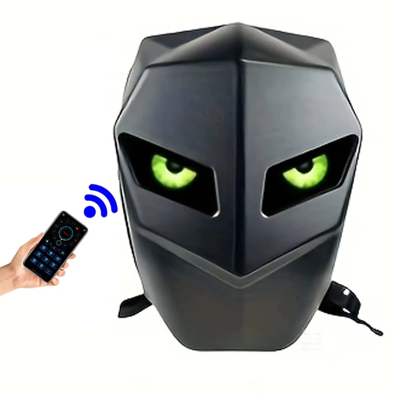 Men'S Large Capacityled Hard Shell Backpack Motorcycle Riding Helmet Women'S Business Travel Waterproof Laptop Luminous Backpack