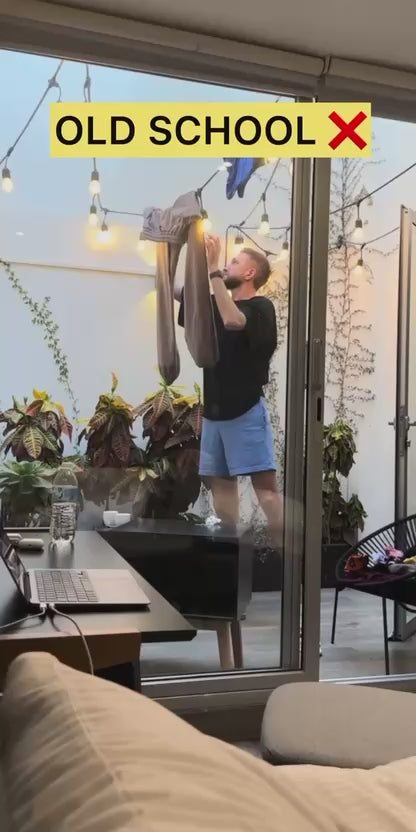 Heavy-Duty Retractable Clothesline – 13.8ft Stainless Steel Indoor & Outdoor Wall-Mounted Drying Line (Anti-Sag)